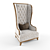 Elegant Armchair Model 3D model small image 2