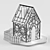 Title: Stained Glass "House" Lamp 3D model small image 2