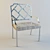 Sleek Chrome Chippendale Dining Chair 3D model small image 1