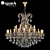 Elegant Champa Crystal Chandelier 3D model small image 1