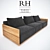 Restoration Hardware PAROS 96" Sofa 3D model small image 1