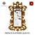 Elegant French Flourish Lean-To Mirror 3D model small image 1