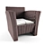 Elegant Rattan Chair: Customizable & Detailed 3D model small image 1