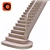 Classic Wood Stairs 3D model small image 1