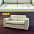 Convertible Sofa Bed, 2 Seater Klagstorp/Lennes 3D model small image 1