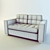 Convertible Sofa Bed, 2 Seater Klagstorp/Lennes 3D model small image 2