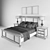 Prentice Queen Bed Set 3D model small image 3
