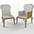 Elegant Provasi Chair 3D model small image 1