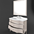 GAIA Serge Bathroom Cabinet 3D model small image 2