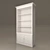 Modern Classic Bookcase | Ivory Enamel Finish 3D model small image 1