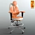 TurboSmooth Chair Trio: Stylish Seating Options 3D model small image 1