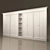 Sophisticated Ivory Classic Cupboard 3D model small image 1
