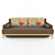 Naples Eurobook Sofa (Factory Mirlacheva): Modern Design, Comfortable Sleeper, Storage 3D model small image 1