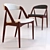 Mid-century Brazilian Rosewood Dining Chairs by Kai Kristiansen 3D model small image 1