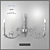 Luxury Italian Sconce - Queen Model 3D model small image 1