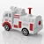 Red Rescue Fire Truck 3D model small image 2