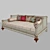 Italian Wood Sofa-Bed: LCI Decora 3D model small image 2