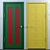 Vibrant Decorative Doors 3D model small image 2