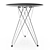 Elegant Wire Gueridon Table 3D model small image 2