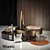 Elegant Minotti Decor Set 3D model small image 2