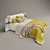 DreamLand_Niagara-2 Bed Set with Designer Bedding 3D model small image 2