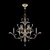 Silver Beveled Arcs Chandelier- 150cm Height, 142cm Width 3D model small image 1