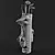 Classic Vintage Golf Bag 3D model small image 2