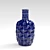 Blue Ceramic Vase - Zara Home 3D model small image 1