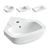 Elegant Porcelain Sinks Collection 3D model small image 1