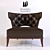 Elegant BRABBU Kansas Armchair 3D model small image 1