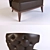 Elegant BRABBU Kansas Armchair 3D model small image 2