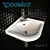 Modern Corner Sink: Duravit Starck 3 3D model small image 1