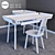 Stylish Workplace Set: My Writing Desk & Naïve Chair 3D model small image 2