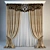 Elegant Lace Curtain 3D model small image 1