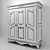 French-made 3-Door Wardrobe & ETERNIA Tiles 3D model small image 2