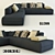 Koinor Glenn: Luxury Displacement Sofa 3D model small image 1