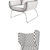 Naughtone Hush Armchair: Sleek and Comfortable 3D model small image 3