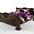 Classic Style Bed 3D model small image 1