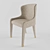 Elegant Velvet Dining Chair 3D model small image 1