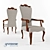 Grazia Chair: Stylish Armrests & Superior Comfort 3D model small image 1
