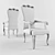 Grazia Chair: Stylish Armrests & Superior Comfort 3D model small image 2