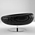 Modern Comfort: Chair Ottoman Porro 3D model small image 2