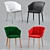 Zanotta Liza 2271: Elegant Chair with Versatile Textures 3D model small image 1
