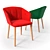 Zanotta Liza 2271: Elegant Chair with Versatile Textures 3D model small image 2