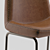 Sleek Leather Bar Stool 3D model small image 2