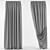 Dual-Sided Curtain with Tieback 3D model small image 2