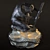 Handcrafted Metal Statuette 3D model small image 1