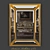 Elegant Handcrafted Giltwood Mirror 3D model small image 1