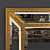 Elegant Handcrafted Giltwood Mirror 3D model small image 2