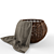 Elegant Wicker Basket for Décor 3D model small image 1